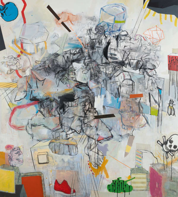 Thameur Mejri, Two figures at war, 2016