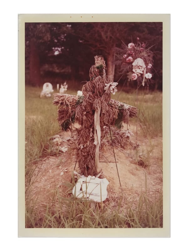 William Eggleston, Untitled (Grave Marker in Form of a Dried, Brown Cross), c. 1970s