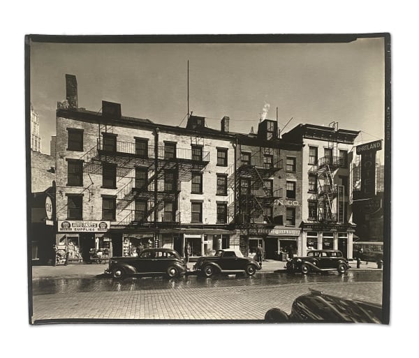 Berenice Abbott LOWER WEST SIDE: West Street Row: III, 115 -118, West Street, Manhattan, March 13, 1938 SOLD