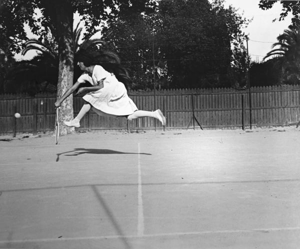 Jacques-Henri Lartigue, Suzanne Leglen, Nice, 1921