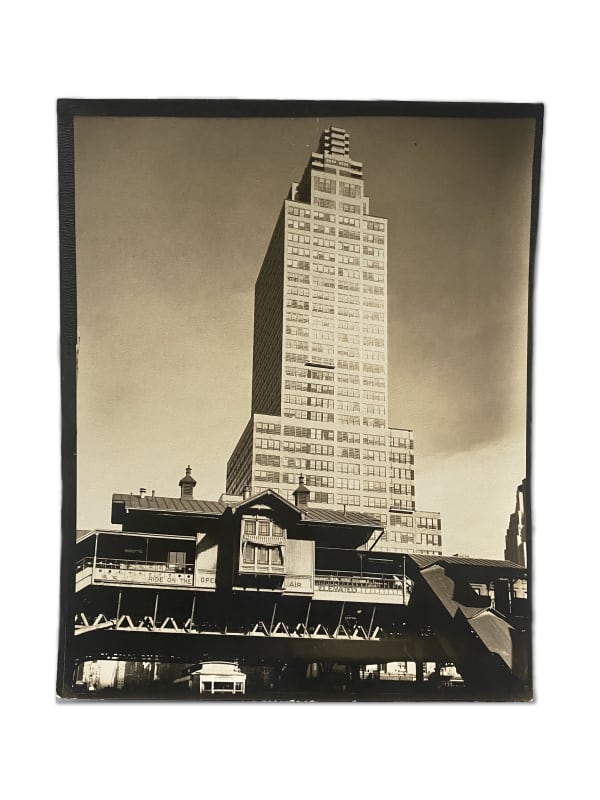 Berenice Abbott MIDDLE WEST SIDE: McGraw-Hill Building, from 42nd Street and 9th Avenue looking East, Manhattan, 5/25, 1936 SOLD