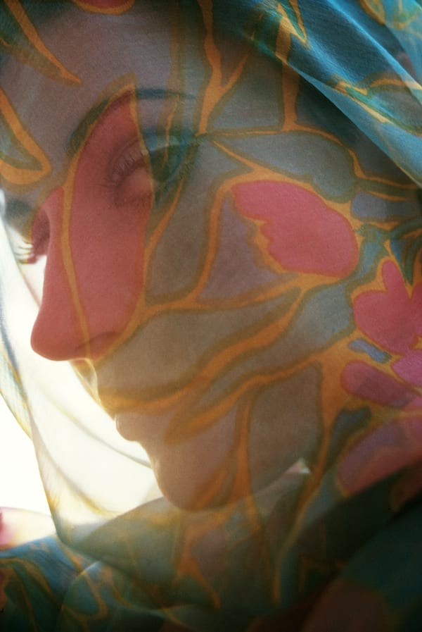 Frank Horvat, Djerba, Tunisia, for Harper’s Bazaar UK (close-up of Marie Hélène Sauer), 1968