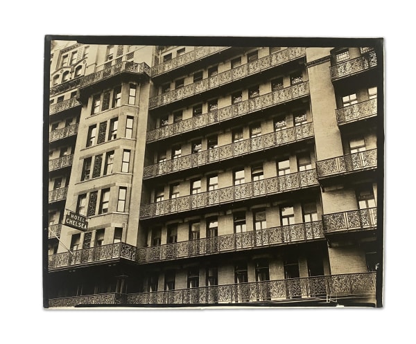 Berenice Abbott MIDDLE WEST SIDE: Chelsea Hotel, 222 West 23rd Street, Manhattan, August 12, 1936 SOLD