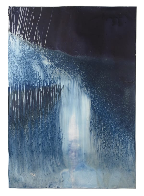 Meghann Riepenhoff Ecotone #931 (Bainbridge Island, WA 11.3.20, Dawn to Dusk, Draped on Log, Intermittent Storms, Tears), 2020