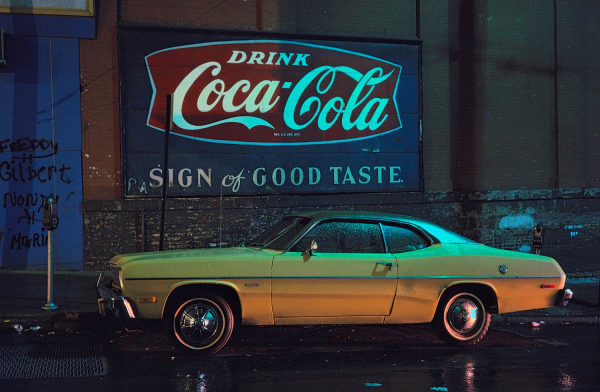 Langdon Clay Sign of Good Taste Duster, Plymouth Duster Hoboken, NJ, 1975