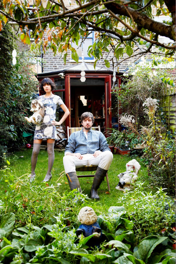 Todd Selby, Abi, Phil and Willy Hops in the Backyard, 2009