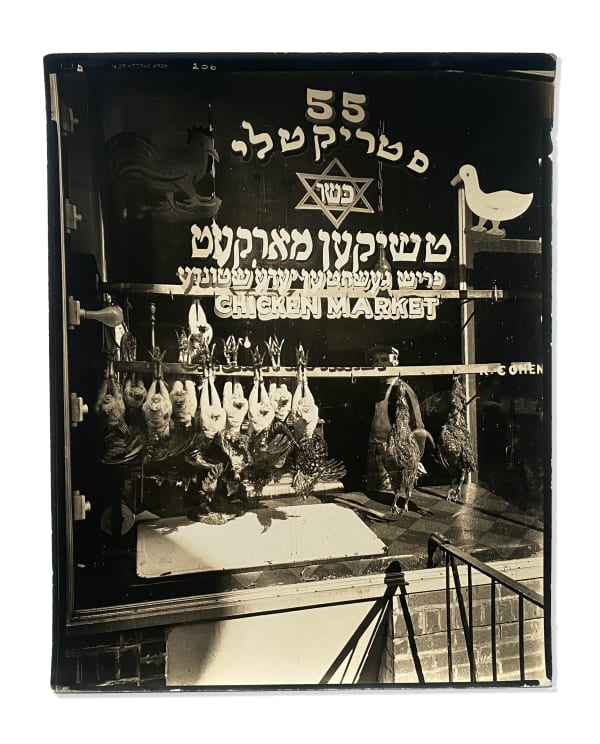 Berenice Abbott LOWER EAST SIDE: Chicken Market, 55 Hester Street, Manhattan, February 11, 1937 SOLD