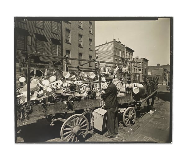 Berenice Abbott OUTER BOROUGHS: Traveling Tin Shop, Brooklyn, N.Y., May 22, 1936 SOLD