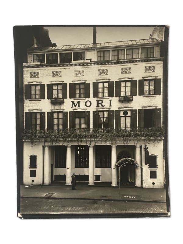 Berenice Abbott GREENWICH VILLAGE: The Mori’s Restaurant, 144 Bleecker Street, Manhattan, November 21, 1935