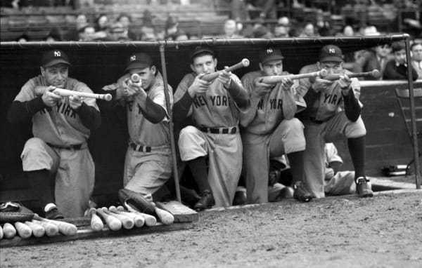 George Brace, Yankees take aim, c. 1935