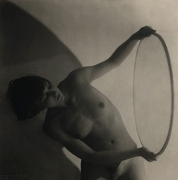 Frantisek Drtikol Untitled (nude with ring), 1927 SOLD