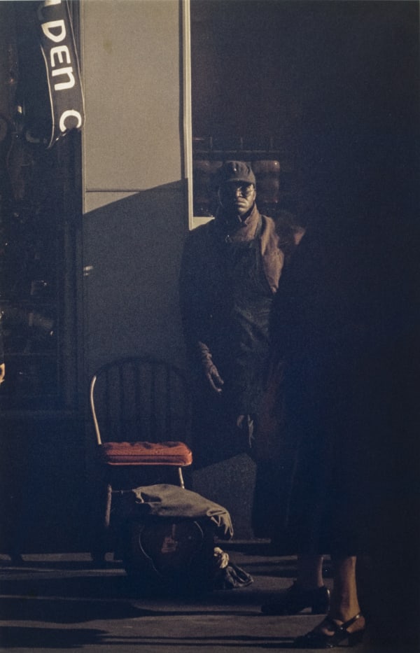 Saul Leiter, Shoeshine Man, New York, 1950