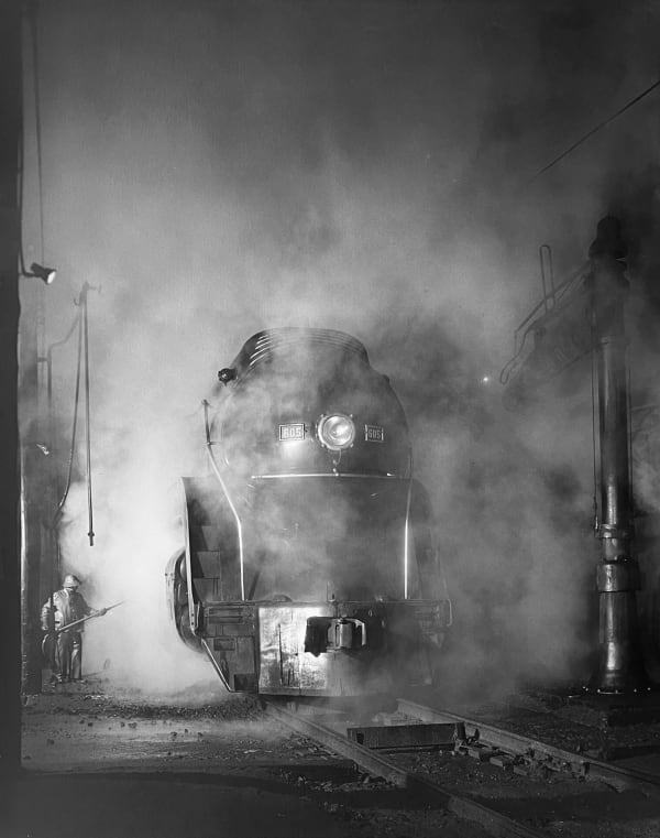 O. Winston Link, Washing J Class Locomotive No. 605, Shaffers Crossing Yards, Roanoke, Virginia, 1955