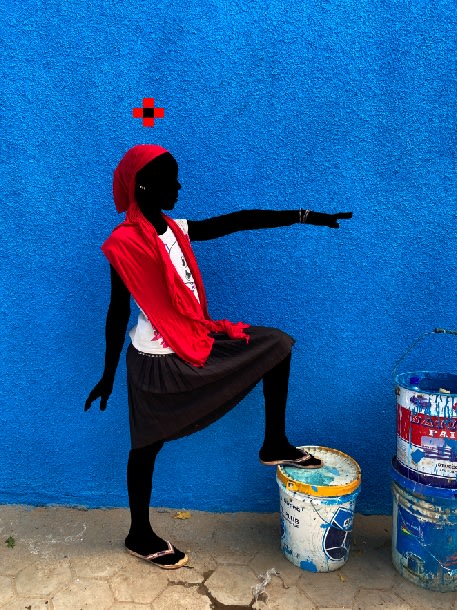 Saïdou Dicko Le foulard rouge, Statue, 2021