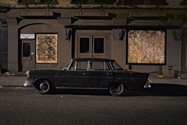 Langdon Clay Floral Designer Car, Mercedes Sedan, in the Twenties Near Broadway, 1976