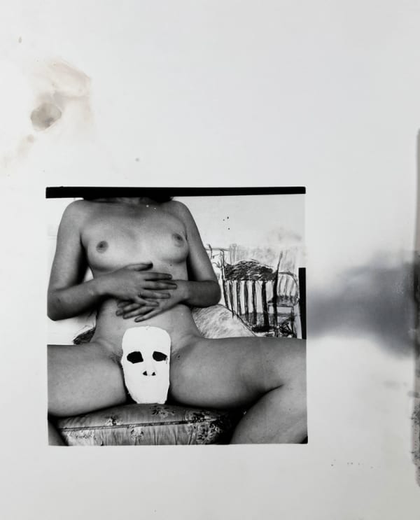 Francesca Woodman, Untitled, Providence, RI., (Face, Self-Portrait), ca. 1975 - 78