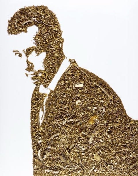 Vik Muniz Self Portrait (Golden Boy), 2005