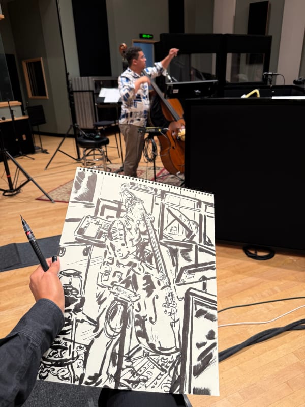 Marlon Martinez at Evergreen Studios with The Marlonius Jazz Orchestra 7.8.25 (Burbank, CA USA)