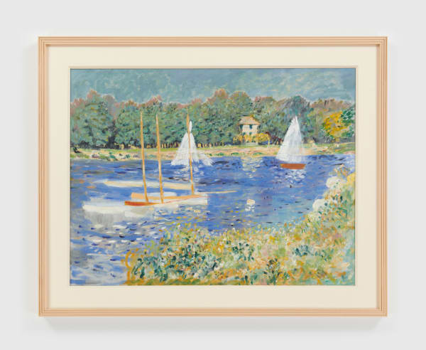 SPENCER FINCH, Copy of Monet's "The Basin at Argenteuil" from 1874 in the RISD Collection, 1988