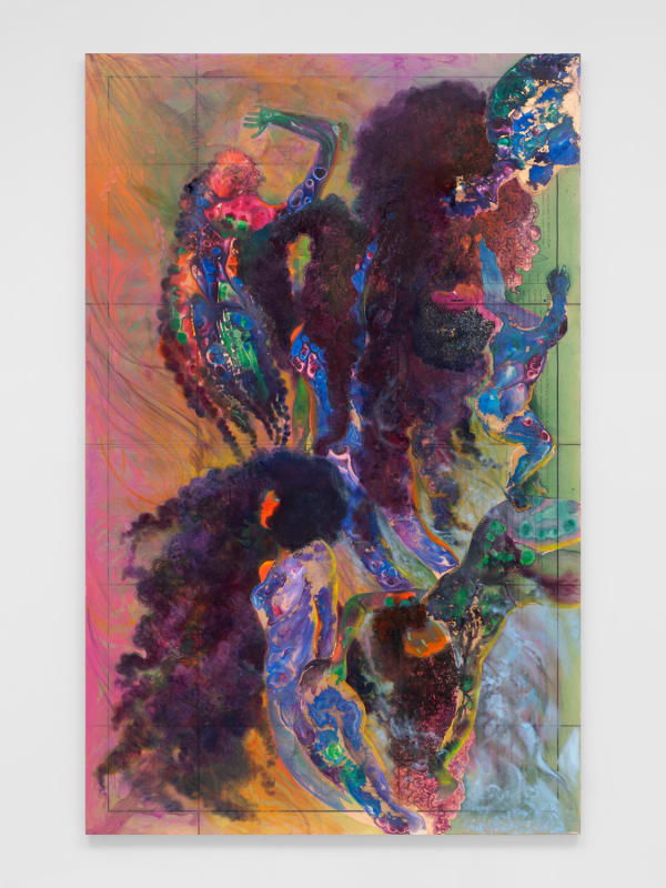 FIRELEI BÁEZ, Black counter gravity (Carte figurative et approximative des quantités de coton en laine importés en Europe en 1858 et 1861), 2022