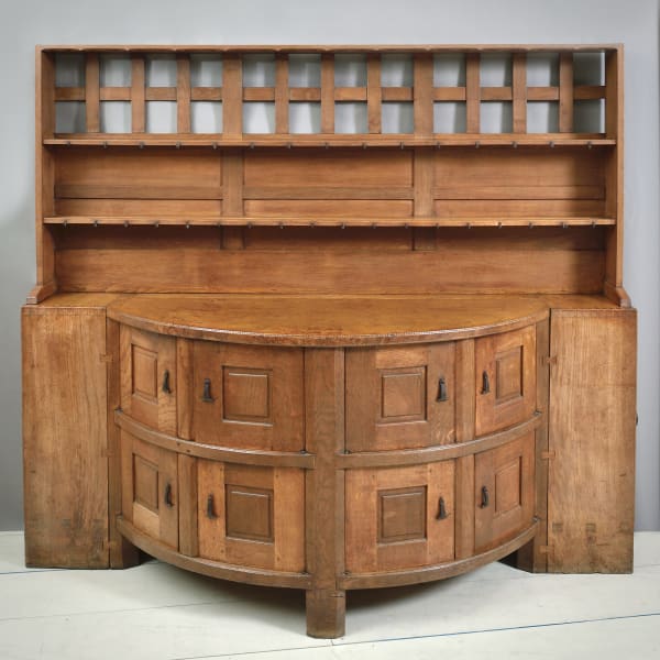EXCEPTIONAL ARTS & CRAFTS OAK DRESSER BY SIDNEY BARNSLEY