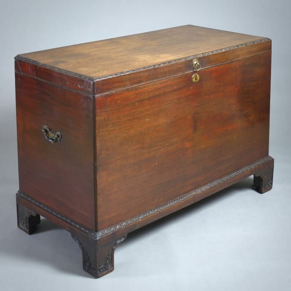 GEORGE II MAHOGANY CHEST