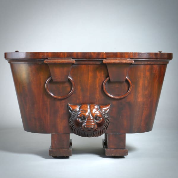 REGENCY MAHOGANY WINE-COOLER AFTER A DESIGN BY THOMAS HOPE