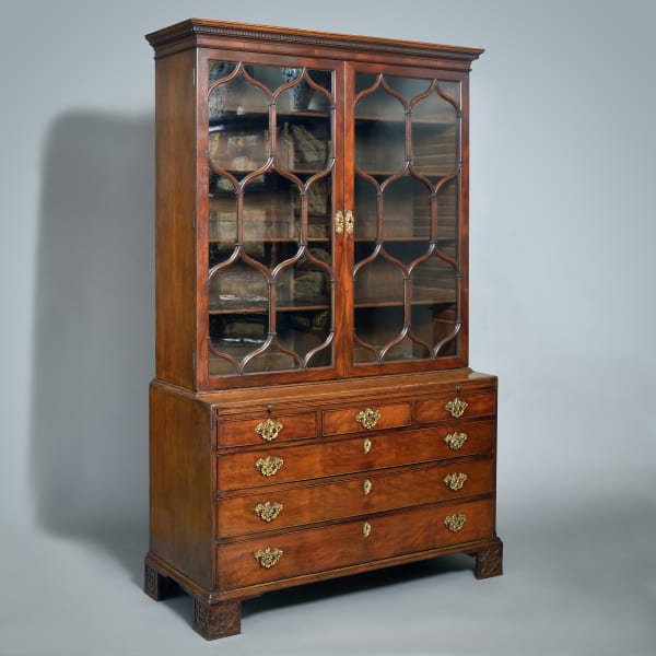 GEORGE II MAHOGANY BOOKCASE