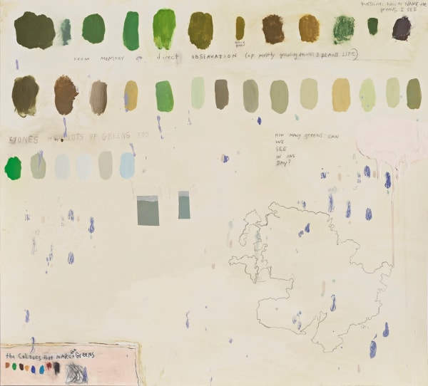 Squeak Carnwath, How Many Greens, 2018