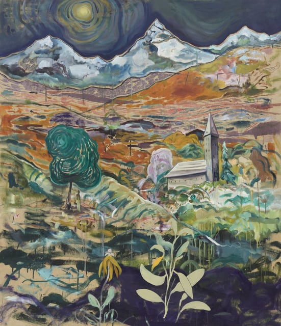Pierre Knop Church, 2020 Oil and mixed media on canvas 150 x 130 cm