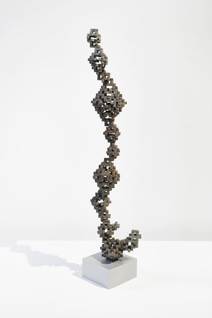 Patrick Coutu Cristalmath #5, 3 (2,5,7), 2018 Bronze 14 x 10.2 x 62.9 cm