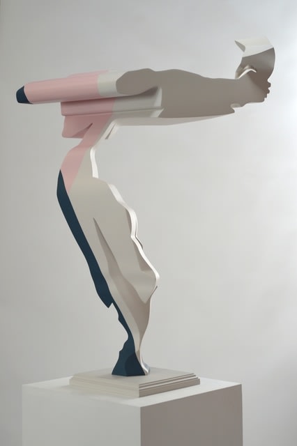 Nick Hornby All of Leighton in Hague, Lush Pink and Cornforth, 2013 Marble resin composite, paint 98 x 75 x 44 cm