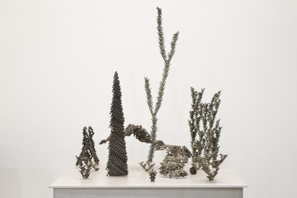 Patrick Coutu Récif, Extrait 5a, 2018 Bronze and aluminium 44.1 x 96.5 x 91.4 cm