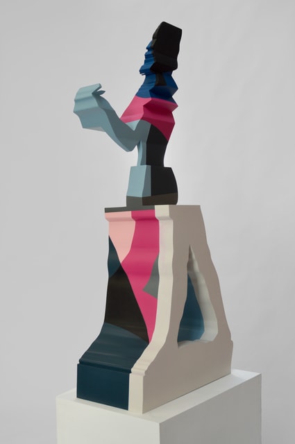 Nick Hornby Yes, Yes, in Chinese Blue, Hague, Cornforth, Telemagenta, Railings, Lush Pink and Drawing Room., 2015 Marble resin composite, paint 200 x 100 x 46 cm