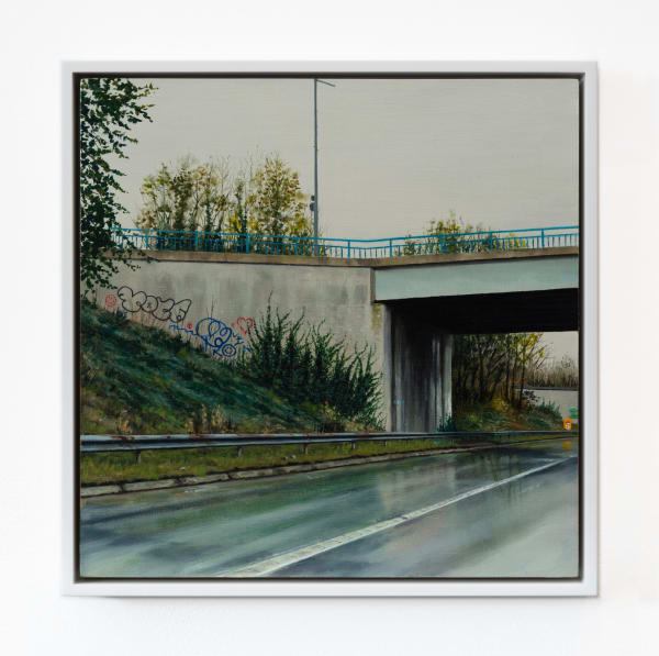 Jen Orpin You’re Growing on Me, 2024 Oil on cradled panel 25.2 x 25.2 cm