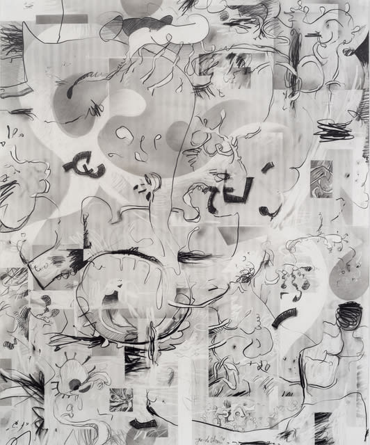 Jan-Ole Schiemann Synthetic Horizon (series), 2018 Graphite powder on paper 85 x 70 cm