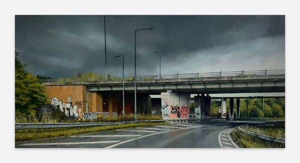 Jen Orpin Joined At The Slip, 2023 Oil on canvas 30 x 60 cm