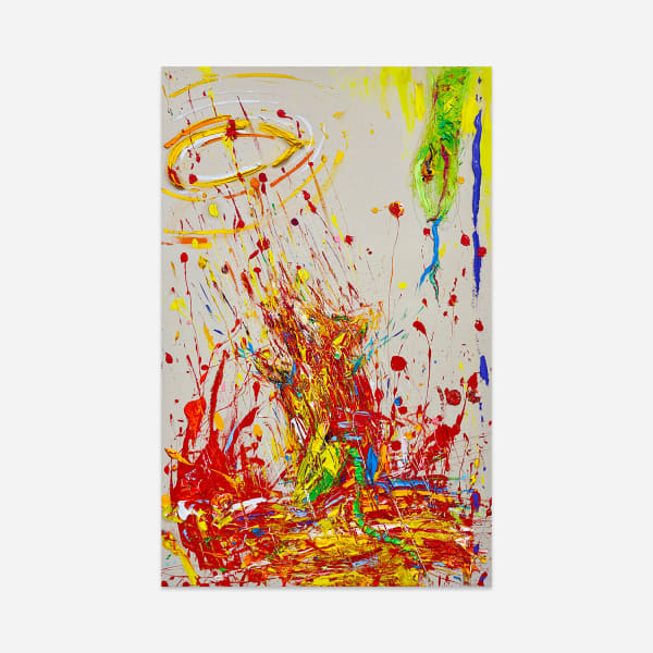 Green [Yong Woon Park] The Condemned Mouse and The Waiting Snake: Never Letting Go of Hope, 2025 Oil on canvas 97.1 × 60 cm