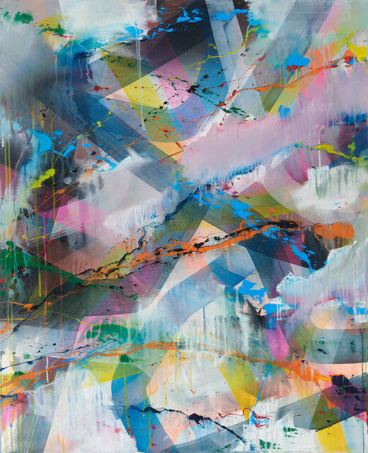 Tobias Lehner Inception III, 2022 Acrylic on canvas 135 x 110 cm