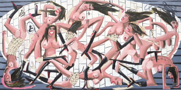 Dale Lewis Pinot Grigio, 2016 Oil,acrylic and spray paint on canvas 200 x 400 cm