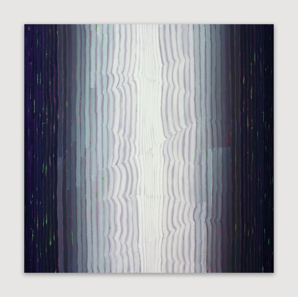 Younghun Kim p2111 - Electronic Nostalgia, 2022 Oil on canvas 100 x 100 cm