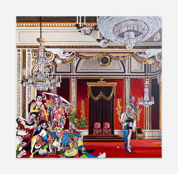 Quilla Constance Carnival Throne, 2024 Oil on canvas 508 x 495.3 cm