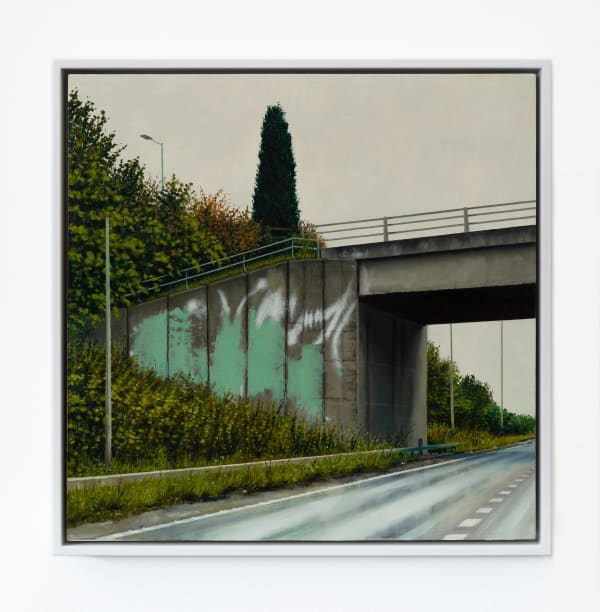 Jen Orpin Redacted, 2024 Oil on cradled panel 29.8 x 29.8 cm