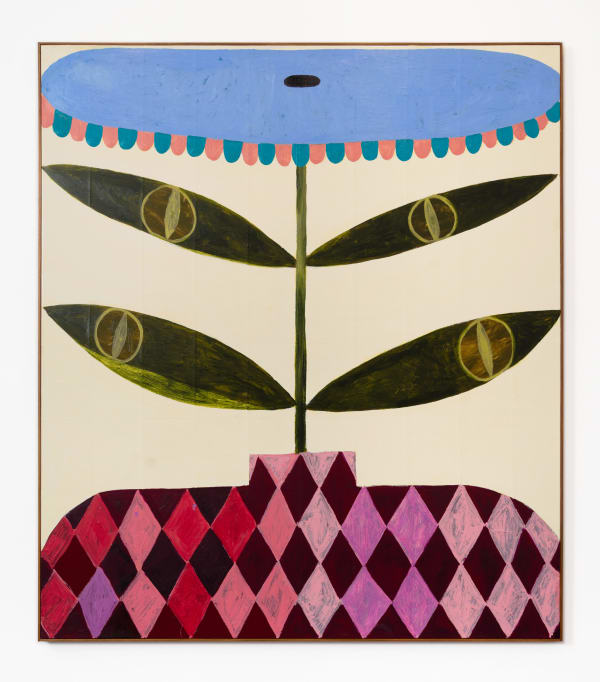 Galina Munroe Pour mes frères, une fleur a partager , 2023 Oil, enamel paint and collage on canvas in artist frame 160 x 140 cm