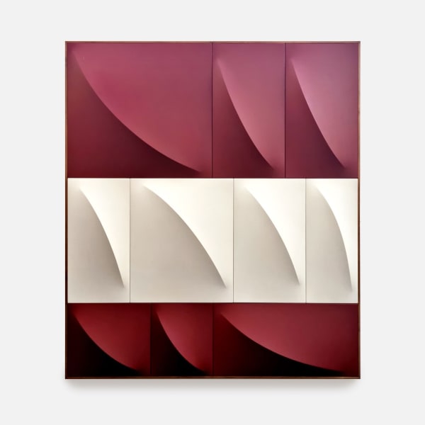 Charlie Oscar Patterson No.10-4 Red & Raw, 2022 Oil and acrylic on canvas 162 x 142 x 12 cm