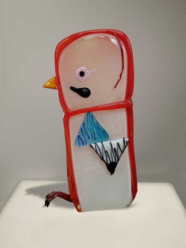 Rose Wylie Jay, 2022 Coloured hand blown glass 48 x 25.5 x 10 cm