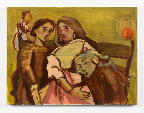 Liorah Tchiprout I know where I stand with the skylarks, 2024 Oil on panel 228.6 x 309.9 cm