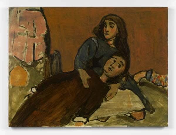 Liorah Tchiprout You looked like a giant, 2024 Oil on panel 90 x 122 cm