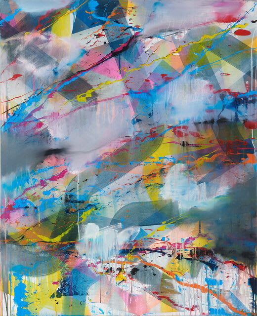 Tobias Lehner Inception II, 2022 Acrylic on canvas 135 x 110 cm
