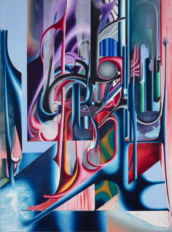 Sebastian Gögel Wire, 2022 Oil on canvas 230 x 170 cm